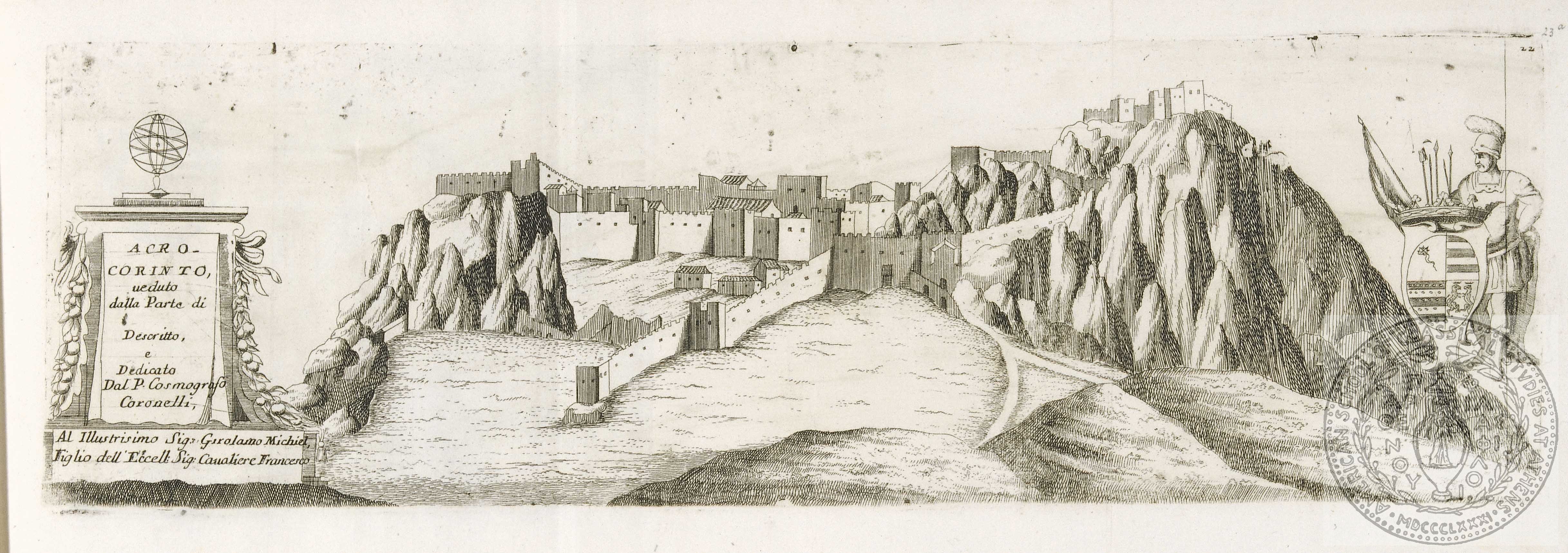 Acrocorinto veduto dalla parte di [    ]